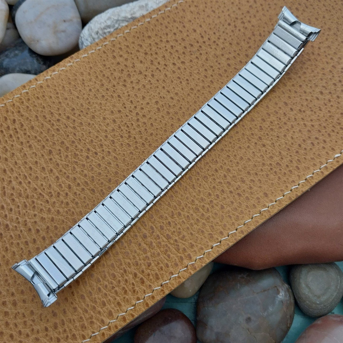 19mm 18mm 16mm Bulova 1970s Vintage Watch Band Stainless Steel Expansion NOS