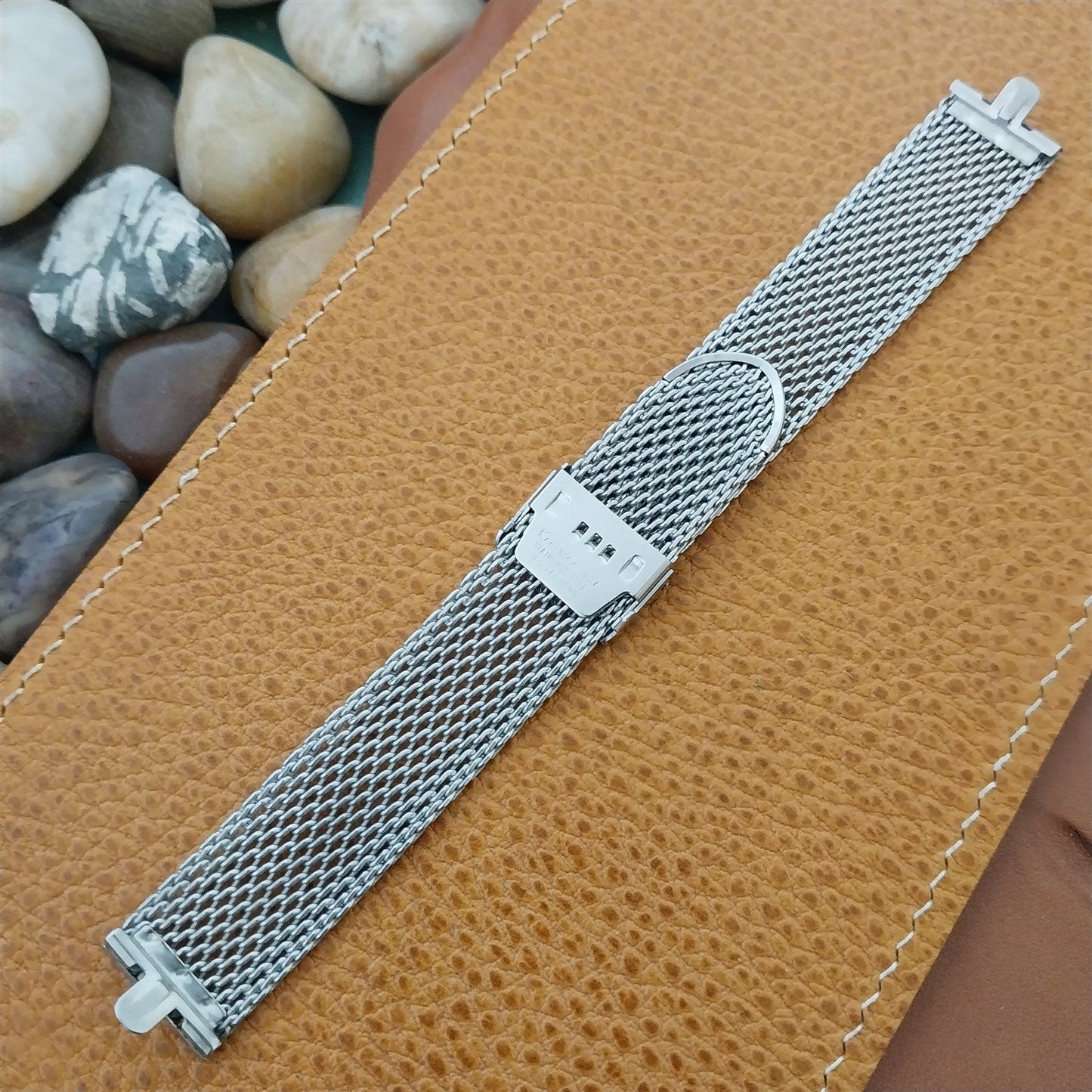 1960s Stainless Steel Mesh Vintage Watch Band 18mm 11/16" Kreisler USA nos