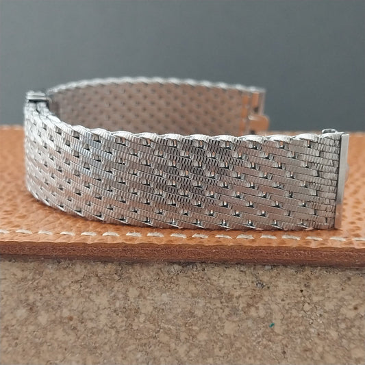 Vintage 17.2mm Stainless Steel Thick Mesh Kreisler NOS Unused Classic Watch Band