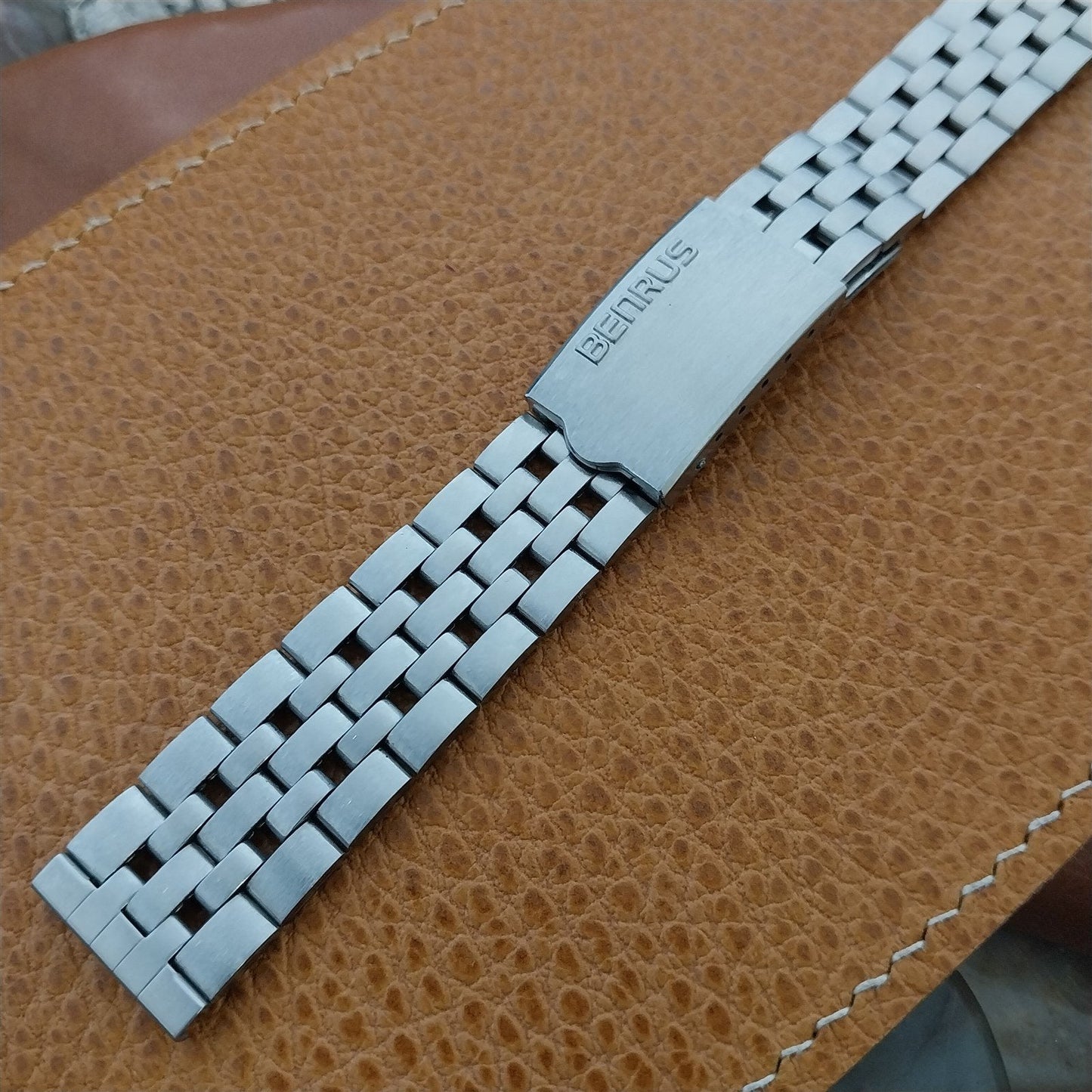 Vintage 18mm Benrus Stainless Steel Unused Classic 1960s-170s Watch Band