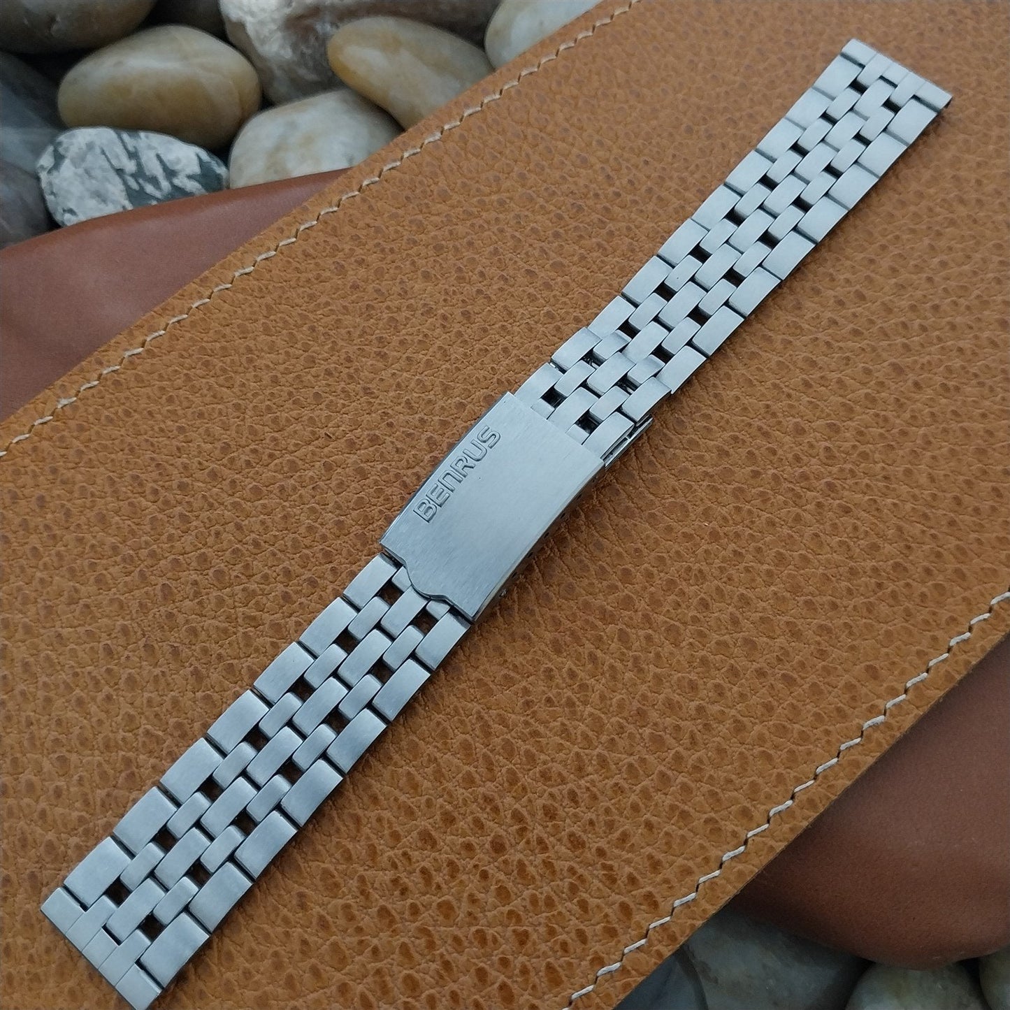 Vintage 18mm Benrus Stainless Steel Unused Classic 1960s-170s Watch Band