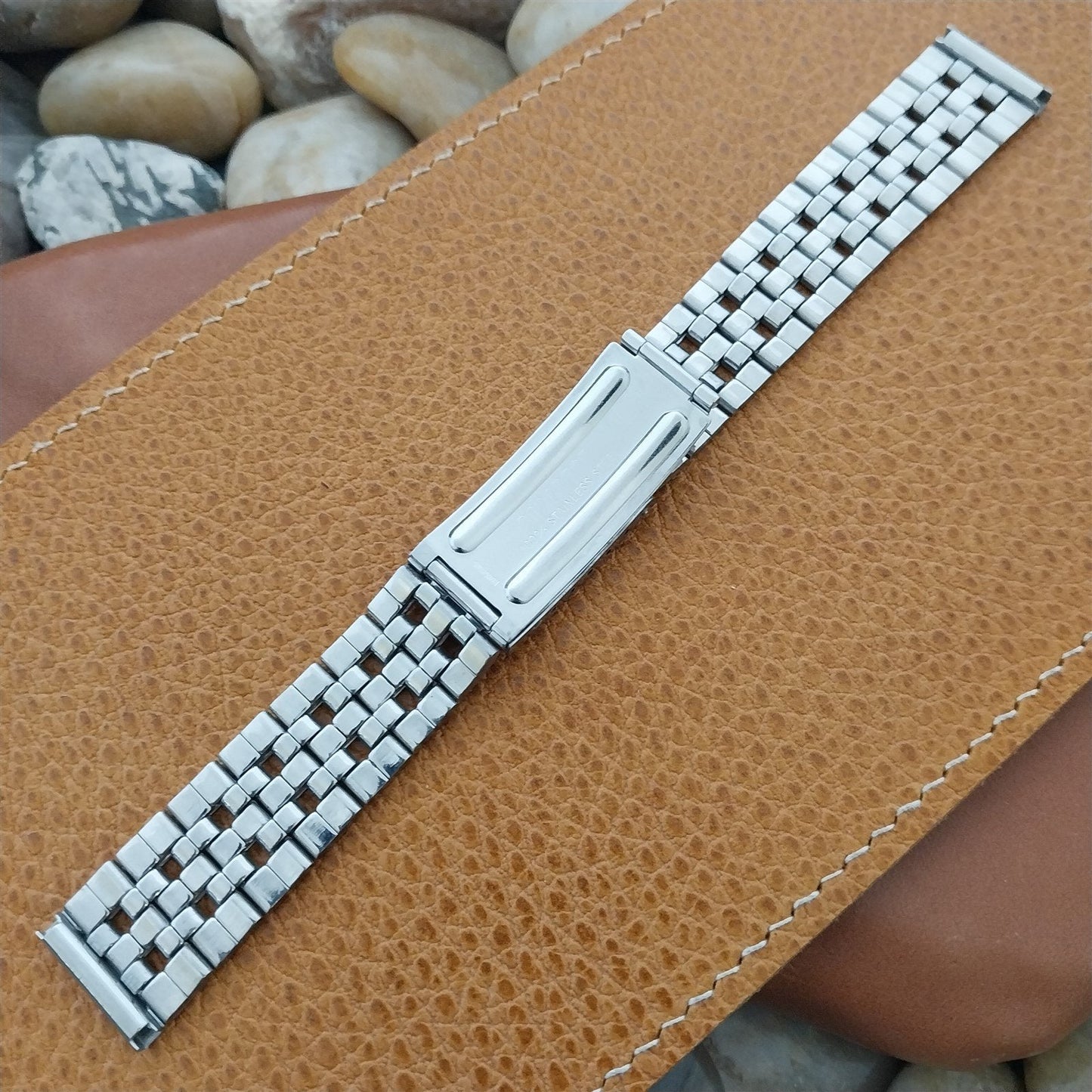 Vintage 18mm Benrus Stainless Steel Unused Classic 1960s-170s Watch Band