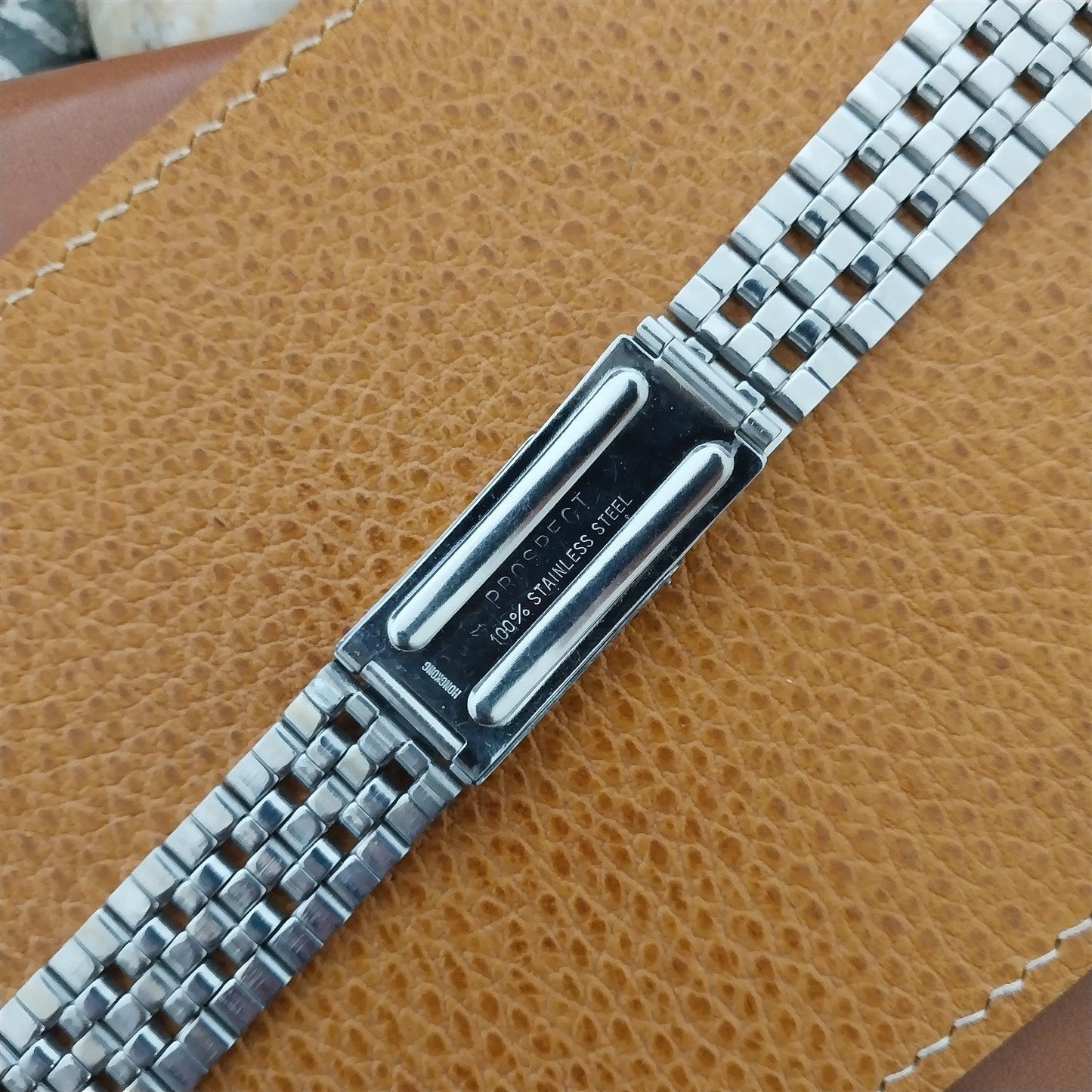 Vintage 18mm Benrus Stainless Steel Unused Classic 1960s-170s Watch Band