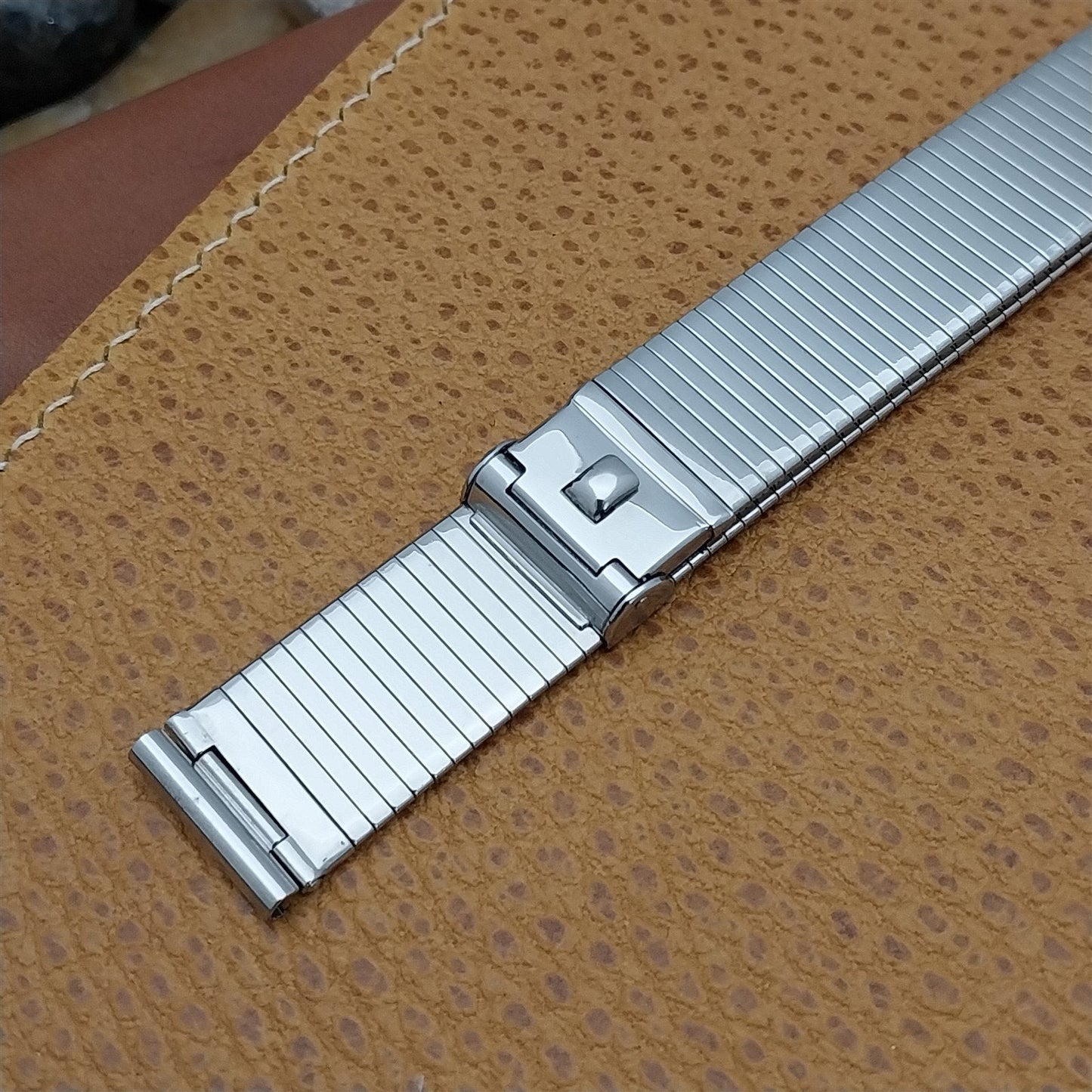 Vintage 5/8" Forstner Komfit Stainless Steel Classic Unused nos 1950s Watch Band