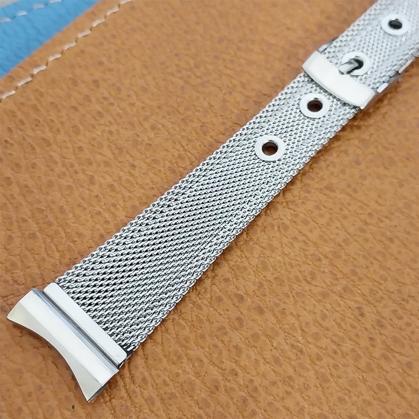 1950s USA Stainless Steel Mesh New Old Vintage Watch Band Forstner 19mm or 18mm