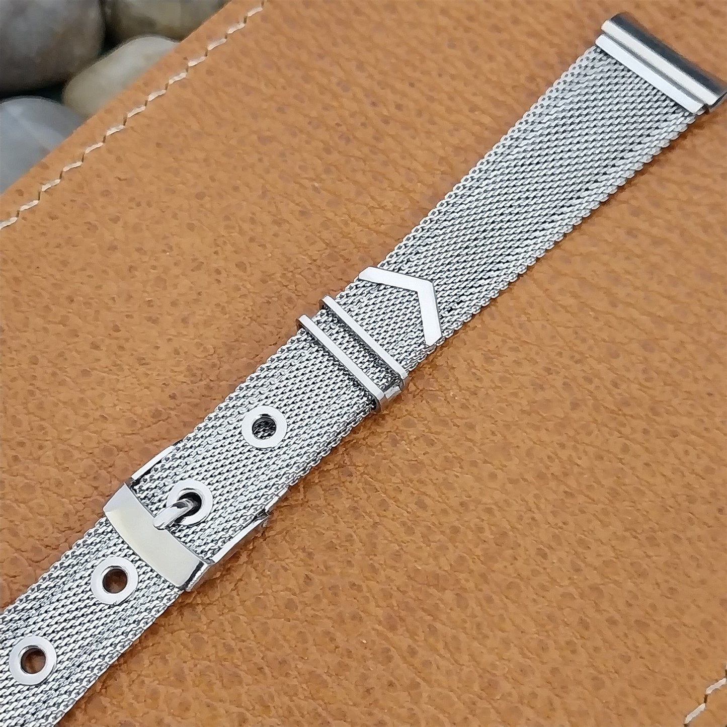 1950s USA Stainless Steel Mesh New Old Vintage Watch Band Forstner 19mm or 18mm