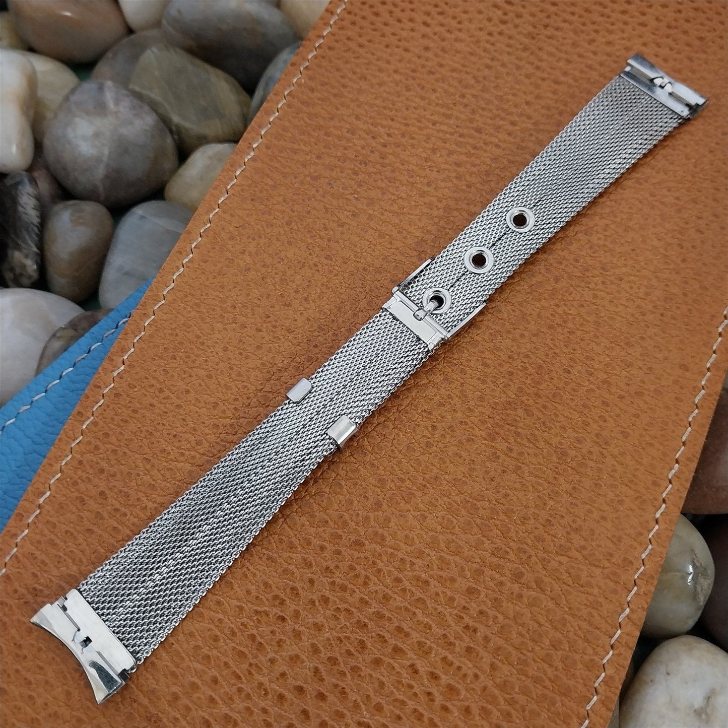 1950s USA Stainless Steel Mesh New Old Vintage Watch Band Forstner 19mm or 18mm