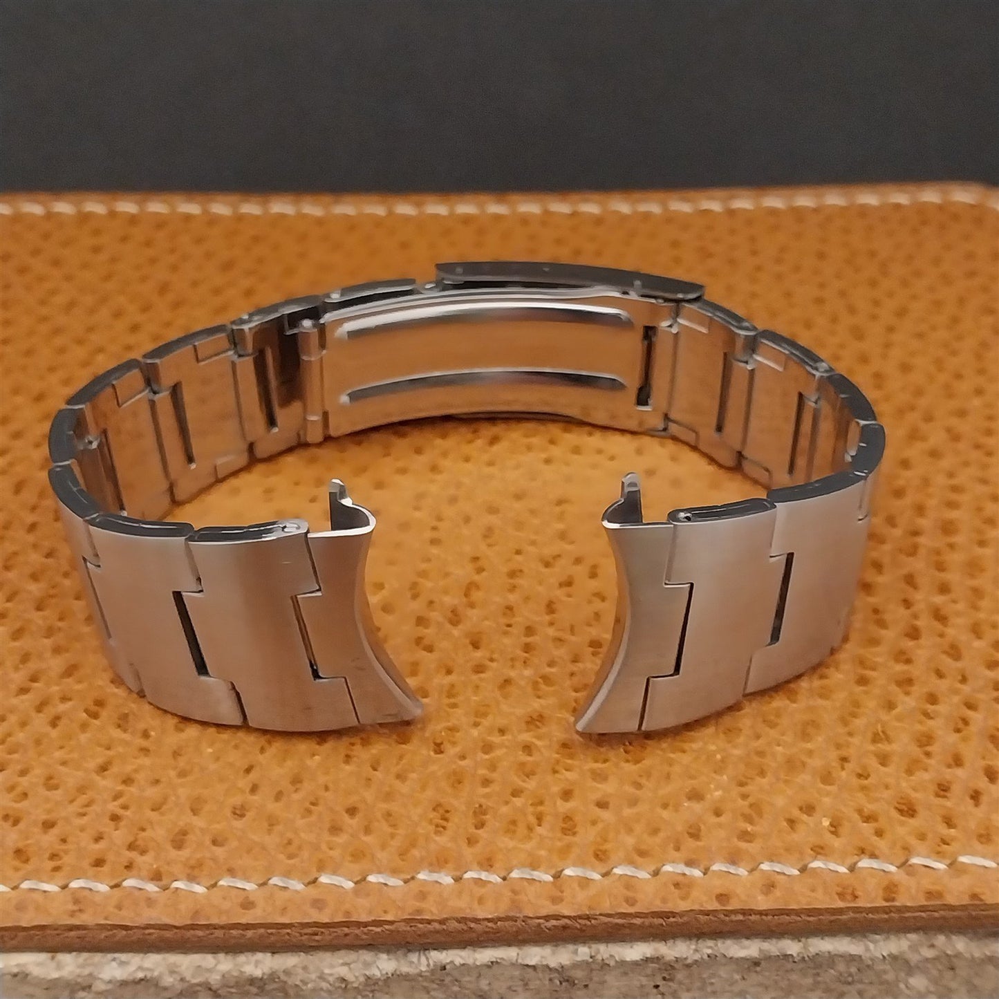 22mm 7/8" Benrus Stainless Steel Unused nos Unused 1970s Vintage Watch Band