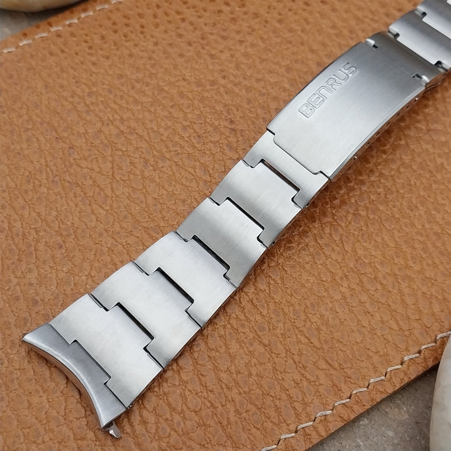22mm 7/8" Benrus Stainless Steel Unused nos Unused 1970s Vintage Watch Band