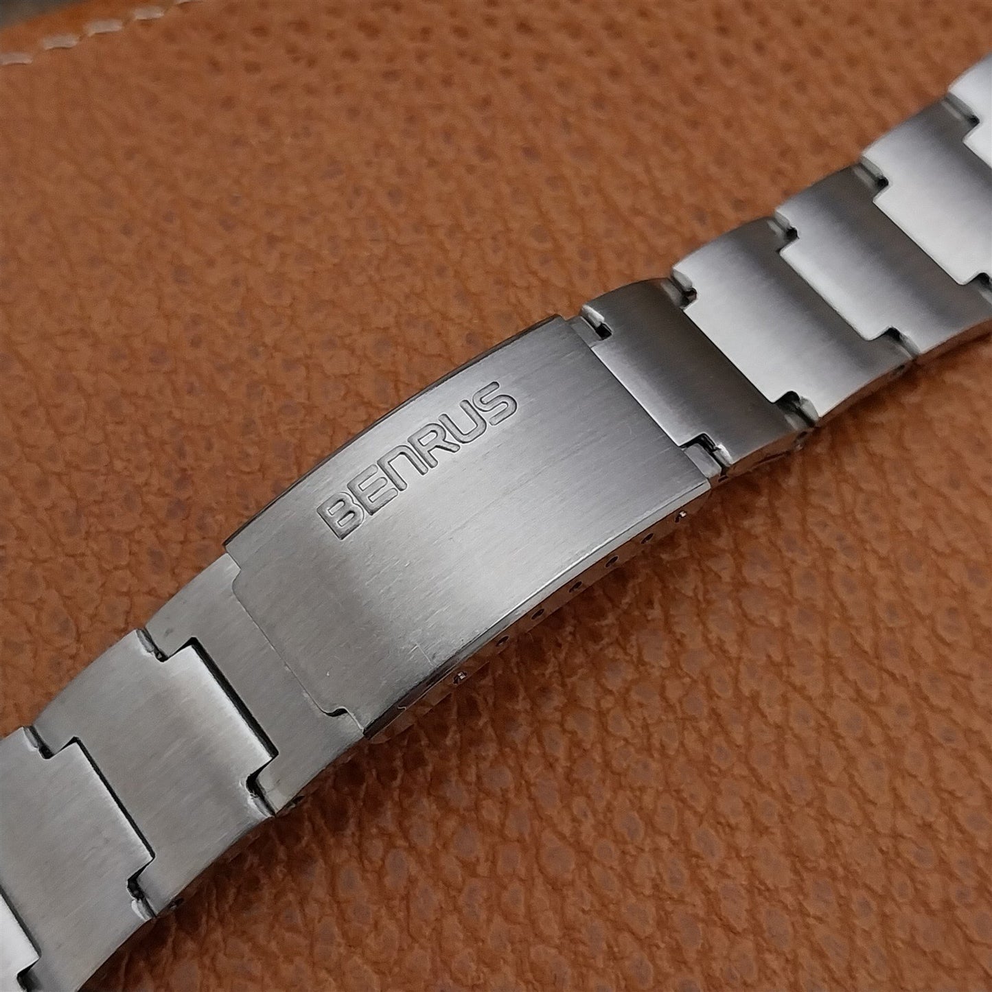 22mm 7/8" Benrus Stainless Steel Unused nos Unused 1970s Vintage Watch Band