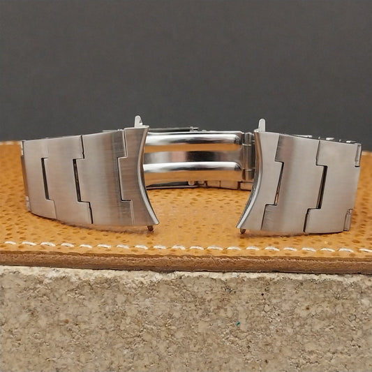 22mm 7/8" Benrus Stainless Steel Unused nos Unused 1970s Vintage Watch Band
