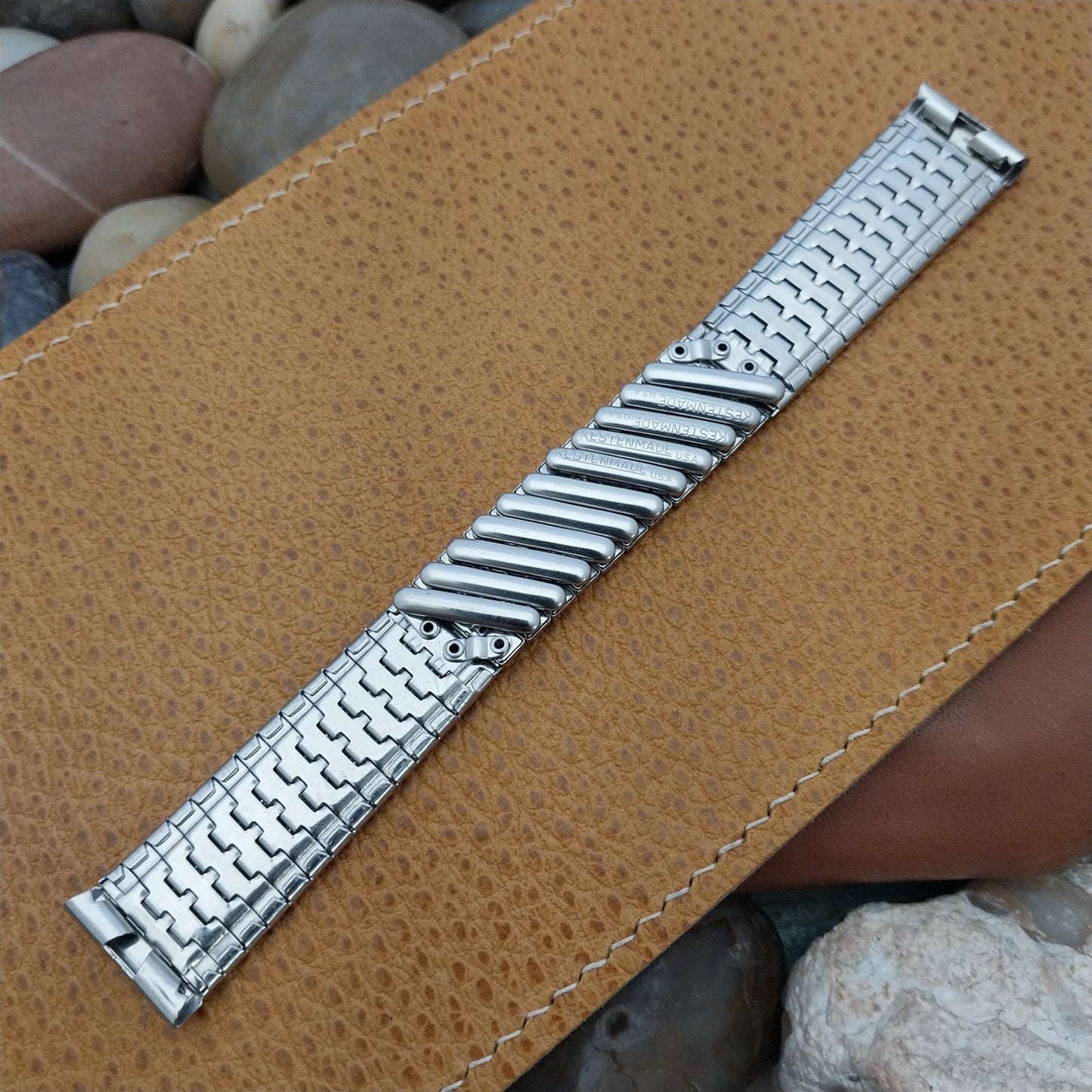 11/16" Stainless Steel Kestenmade USA Unused Classic mcm Vintage Watch Band