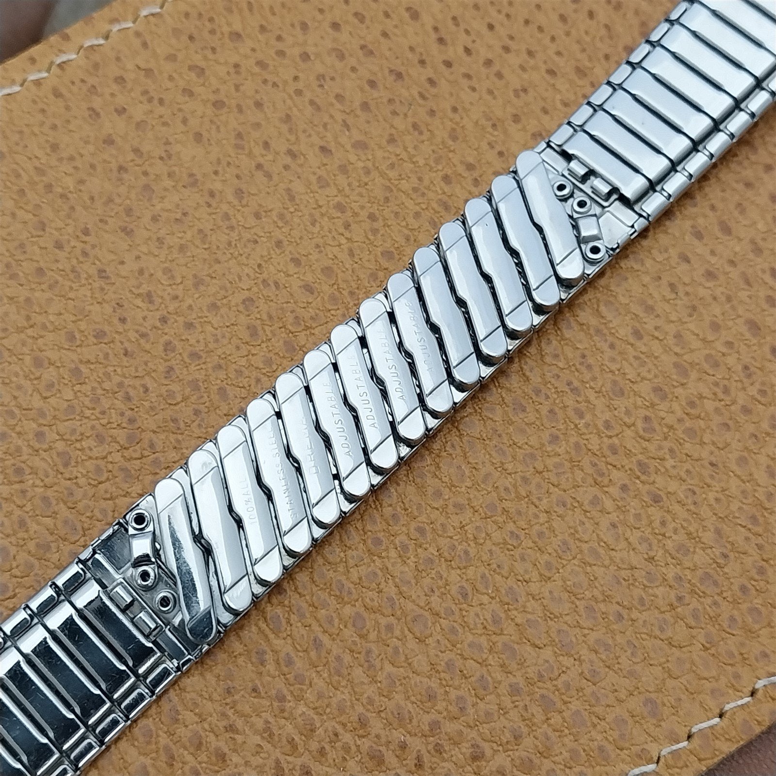 17.2mm Drema Stainless Steel Expansion Unused Classic 1960s Vintage Watch Band