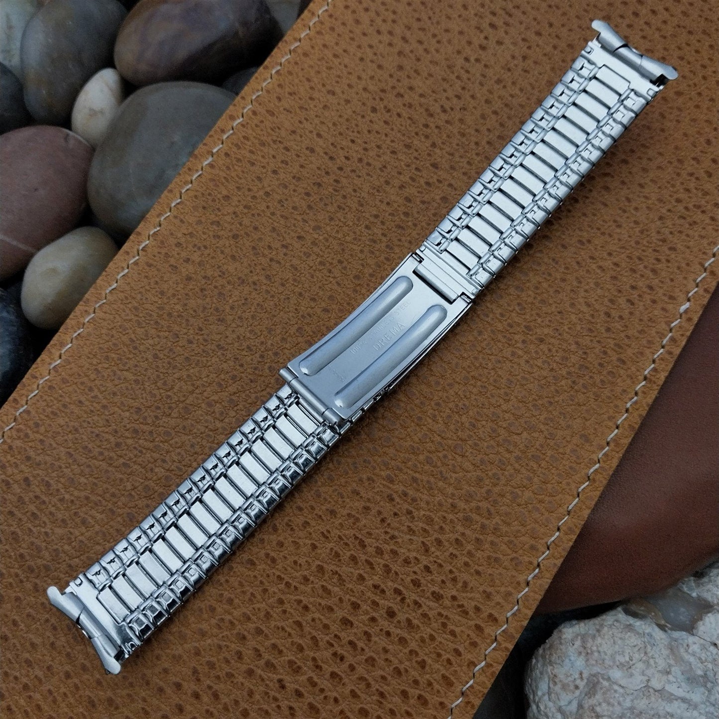 17.2mm 11/16" Stainless Steel Drema Unused nos Classic 1960s Vintage Watch Band