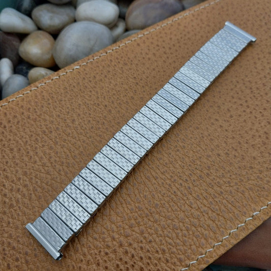 1950s Forstner 16mm 18mm 19mm nos Stainless Steel Classic Expansion Watch Band