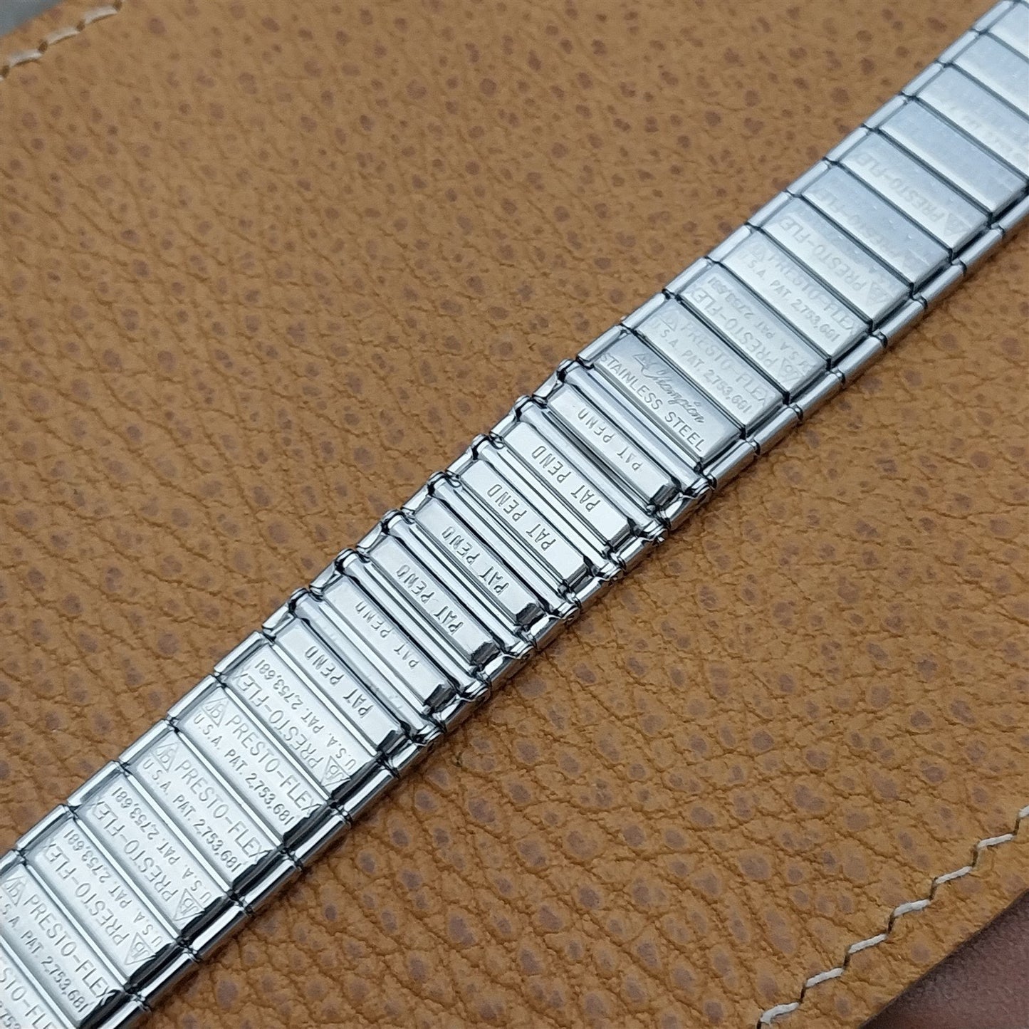 Long 1960s 19mm 18mm 17mm JB Champion Classic Stainless Steel Vintage Watch Band