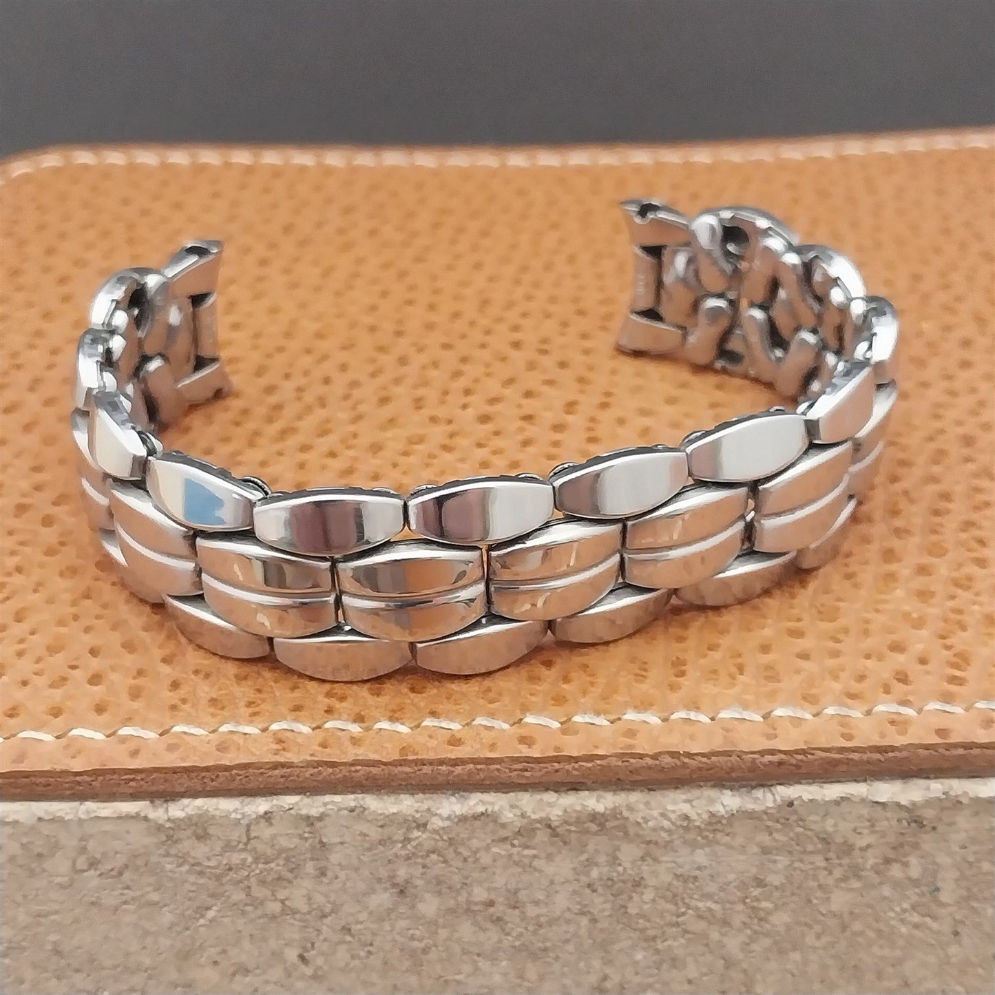 5/8" Apex Stainless Steel Quadra-Flex Expansion Unused 1950s Vintage Watch Band