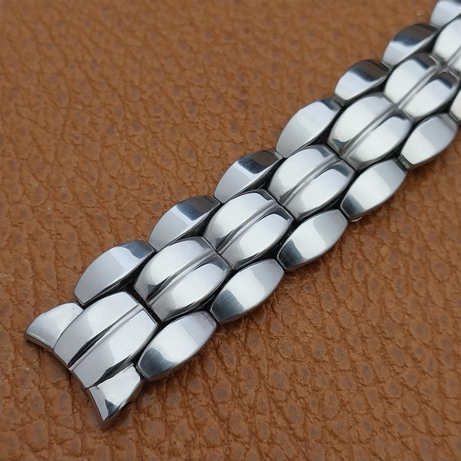 5/8" Apex Stainless Steel Quadra-Flex Expansion Unused 1950s Vintage Watch Band