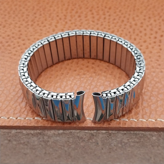 19mm 18mm 16mm Forstner Stainless Steel Stretch Unused 1950s Vintage Watch Band