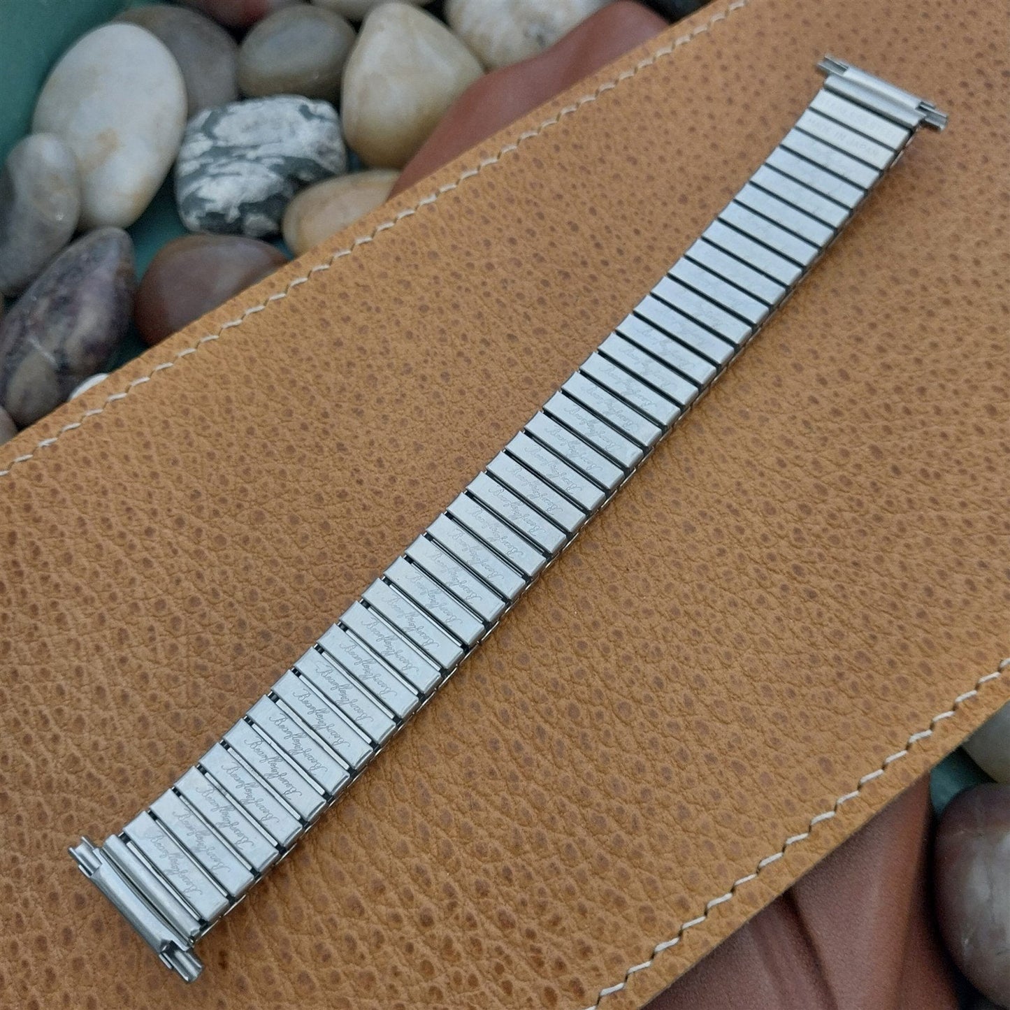 NOS Stainless Steel Expansion 16mm-20mm BearFlex Japan 1970s Vintage Watch Band