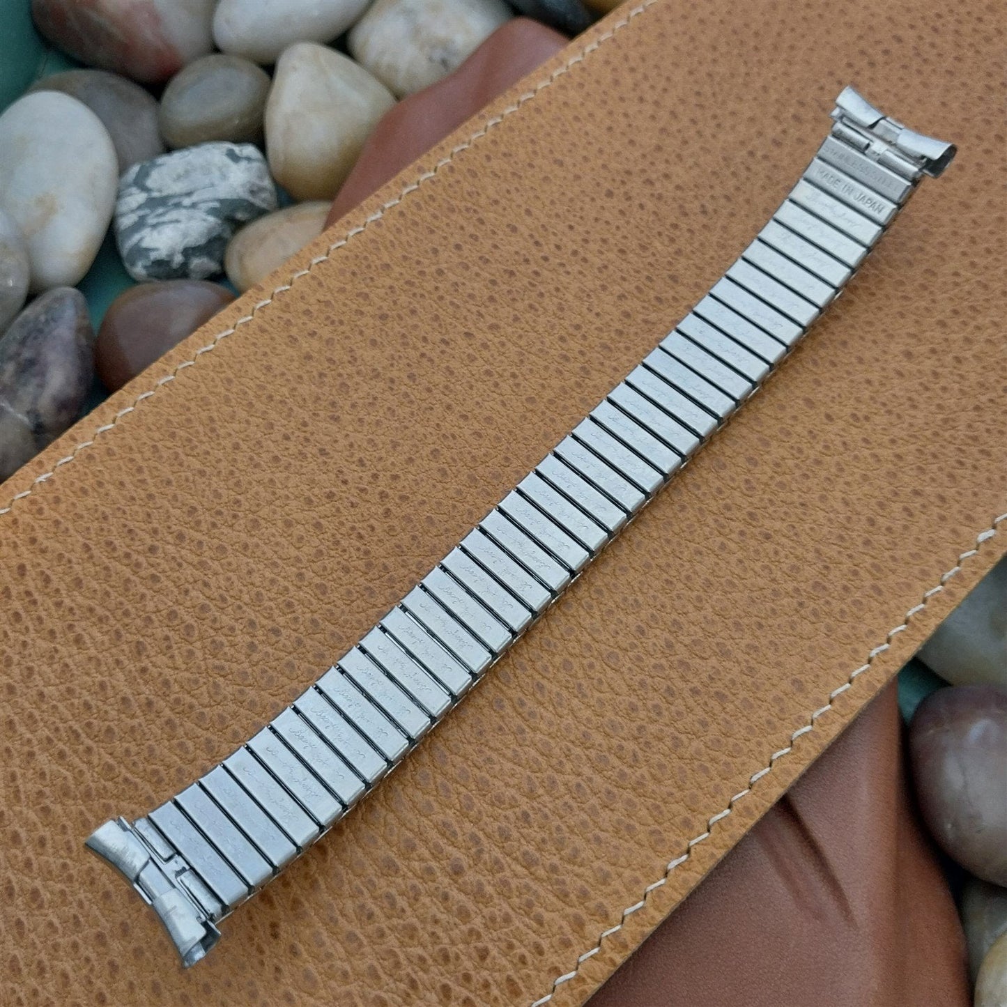 NOS Stainless Steel Expansion 16mm-20mm BearFlex Japan 1970s Vintage Watch Band