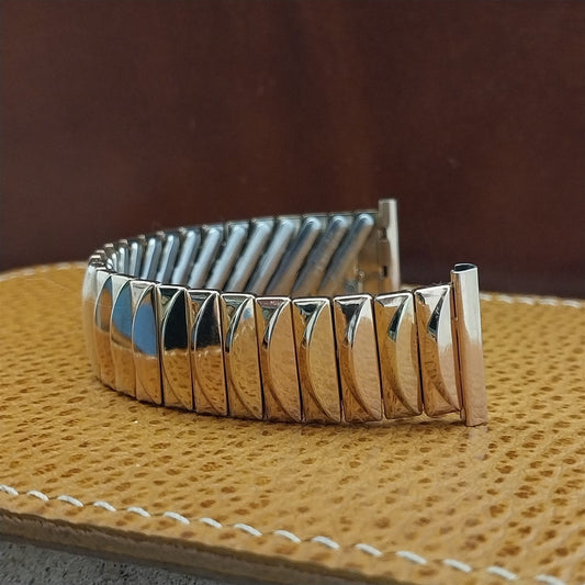 1940s Harwood Expansion Rose & Yellow Gold Filled Unused Vintage Watch Band