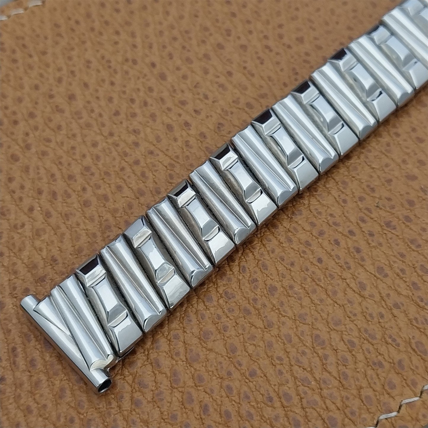 Vintage Watch Band 19mm 18mm 16mm Unused 1940s Harwood 12k White Gold Filled