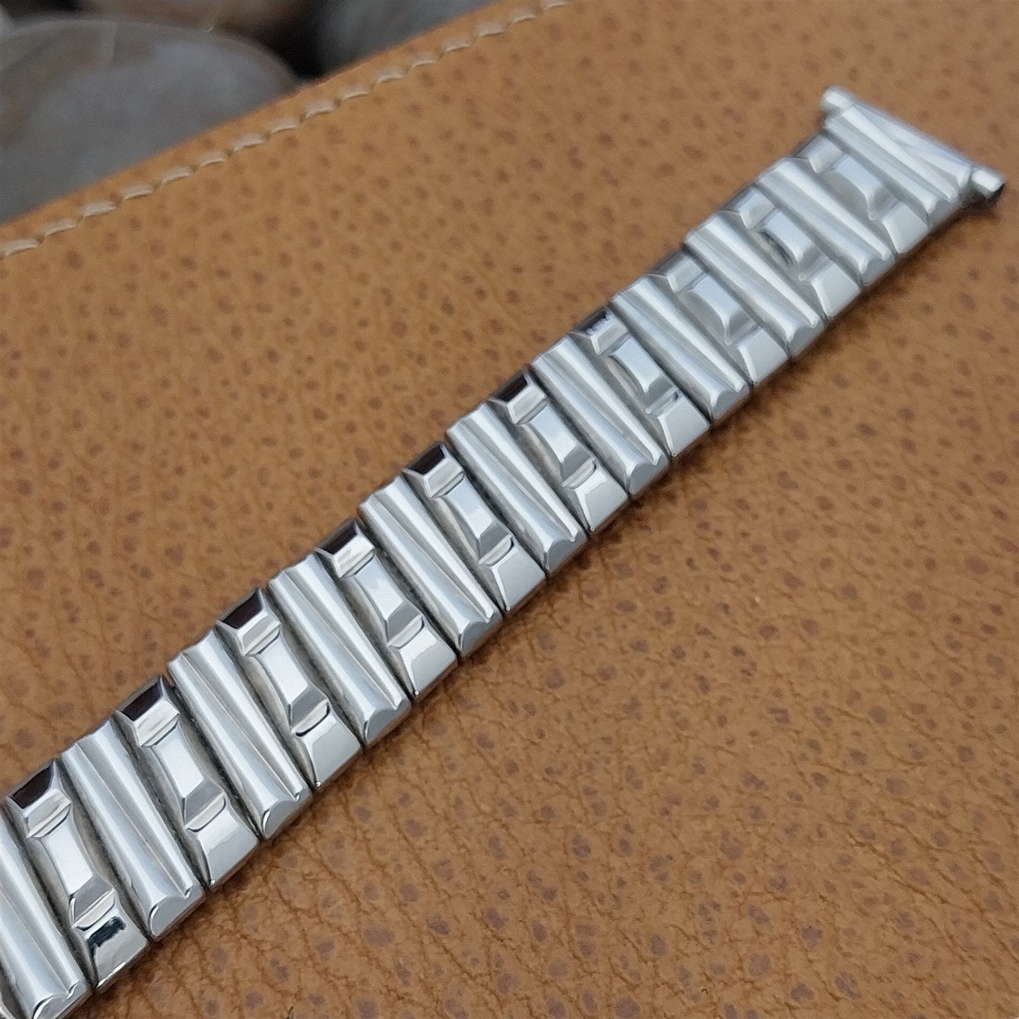 Vintage Watch Band 19mm 18mm 16mm Unused 1940s Harwood 12k White Gold Filled