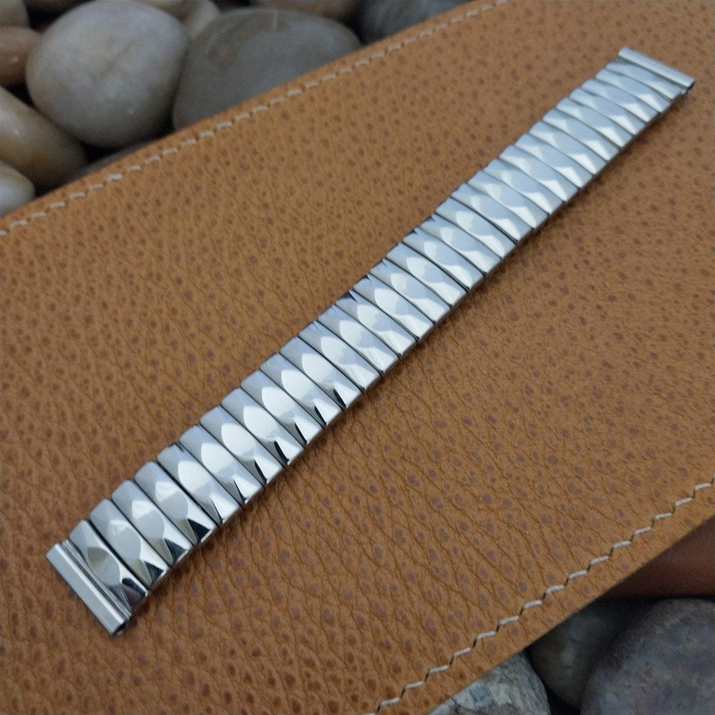 5/8" 1950s Vintage Stainless Steel Stonewall Classic Expansion Unused Watch Band