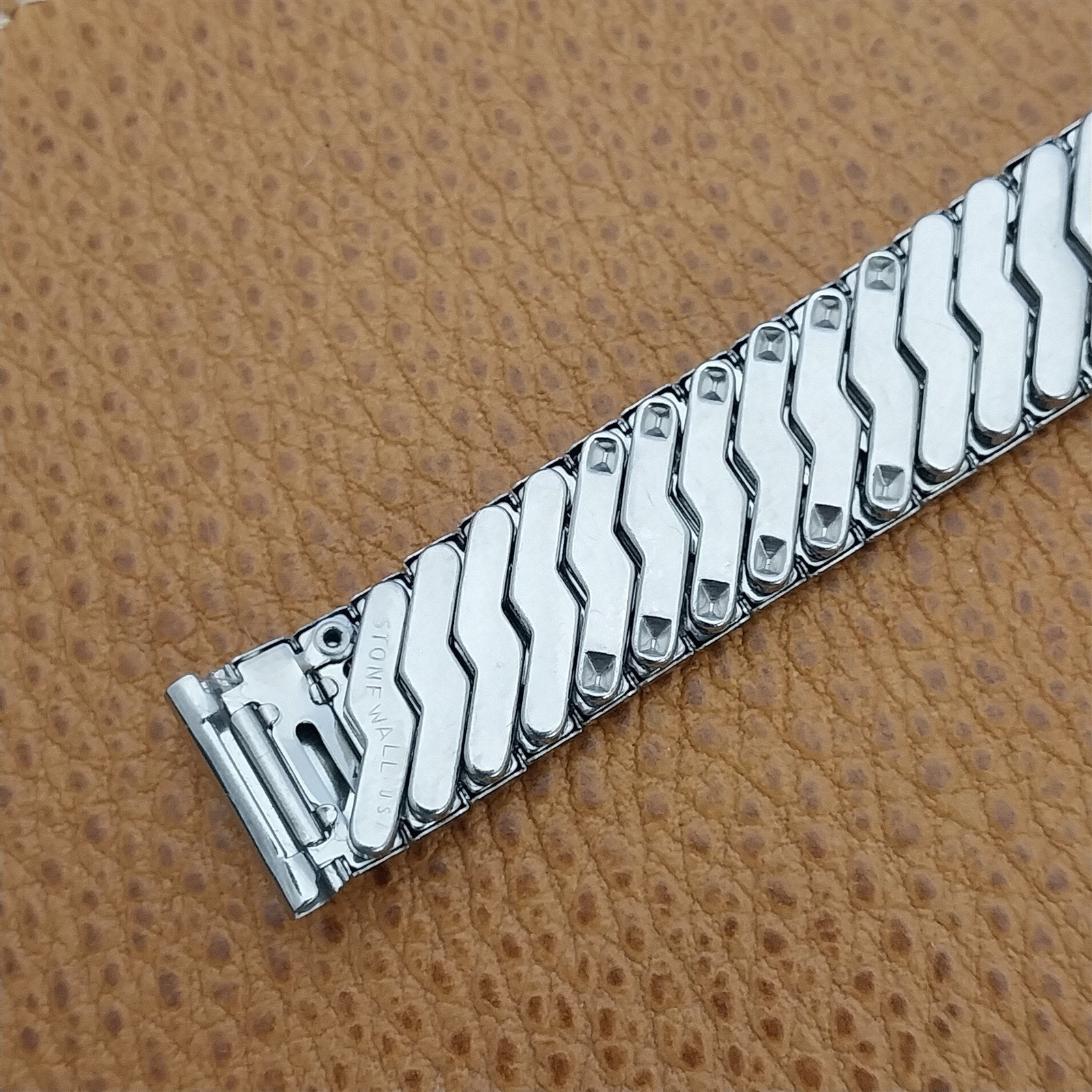 5/8" 1950s Vintage Stainless Steel Stonewall Classic Expansion Unused Watch Band