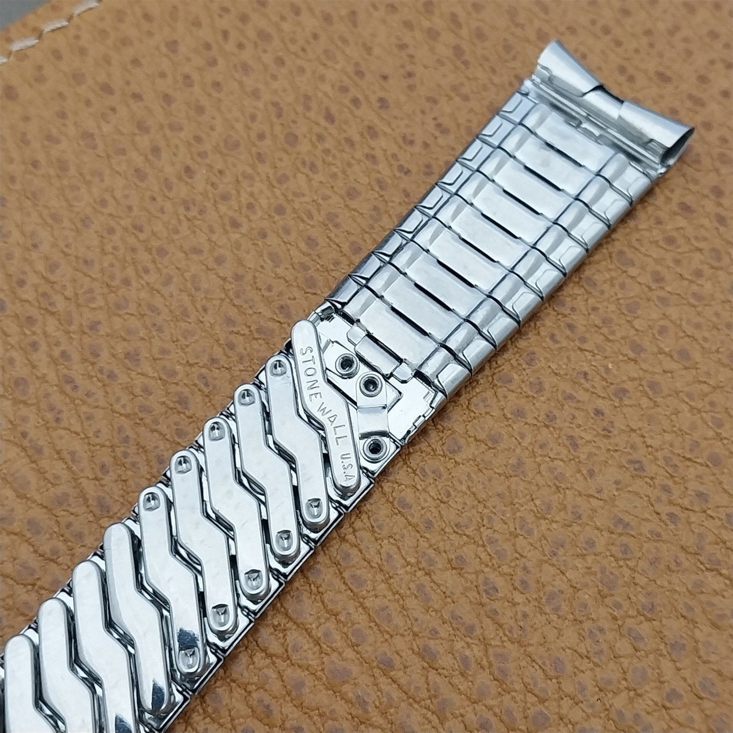 17.2mm 1960s Vintage Stainless Steel Stonewall Unused Classic Watch Band