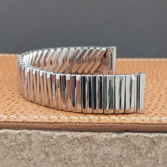 5/8" 1950s Stainless Steel Classic Stretch Stonewall Unused Vintage Watch Band