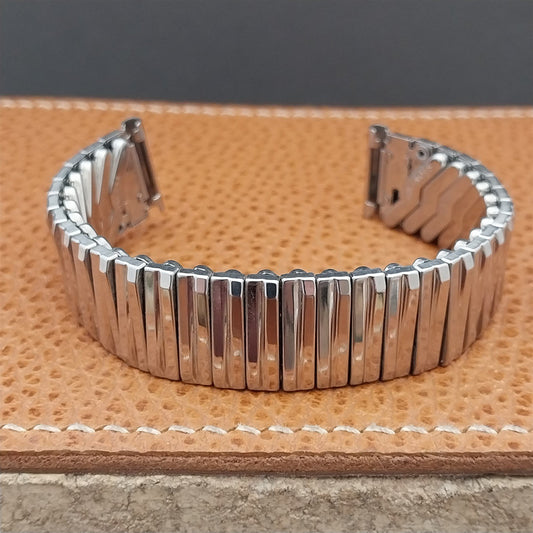 5/8" 1950s Stainless Steel Classic Stretch Stonewall Unused Vintage Watch Band