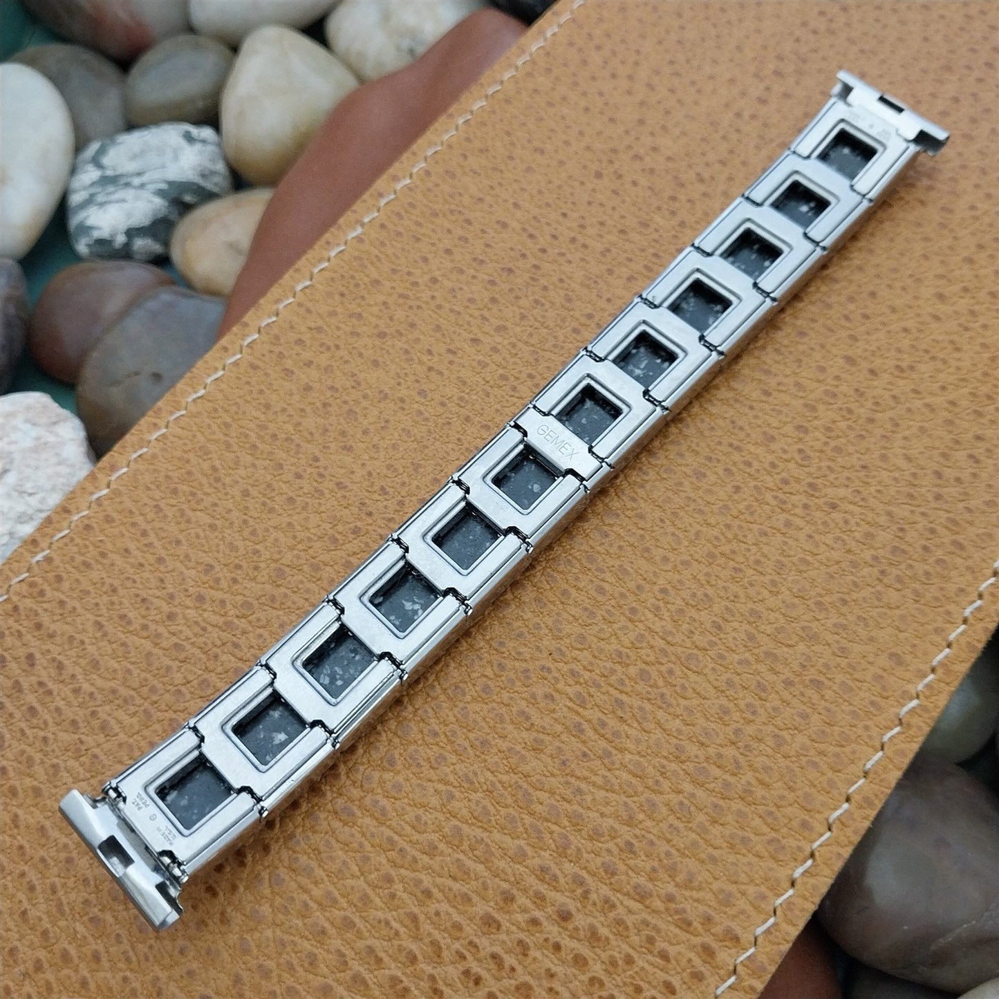 19mm 18mm 16mm Gemex Stainless Steel Expansion Unused 1950s Vintage Watch Band