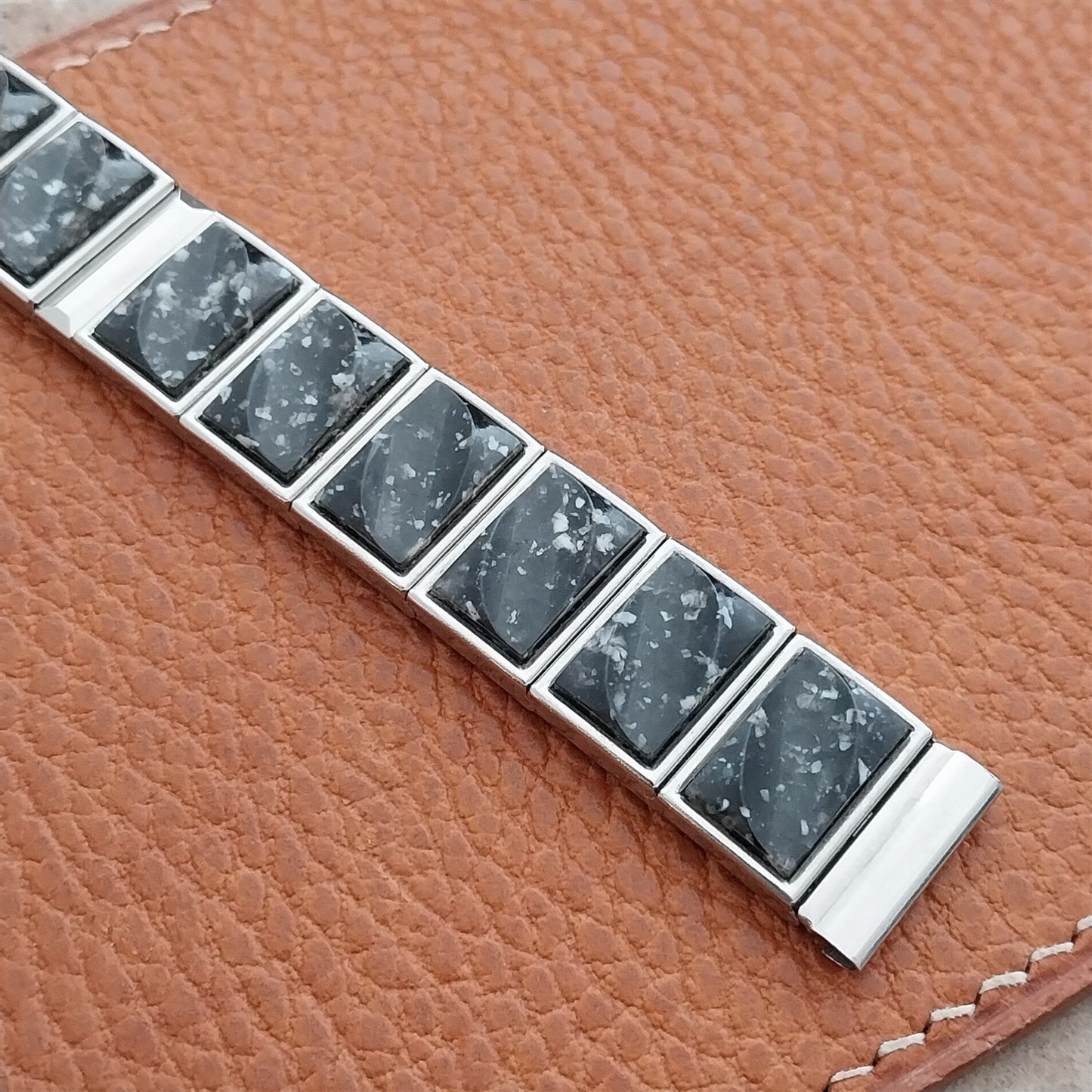 5/8" Stainless Steel Monte Carlo Unused 1950s mcm Vintage Watch Band