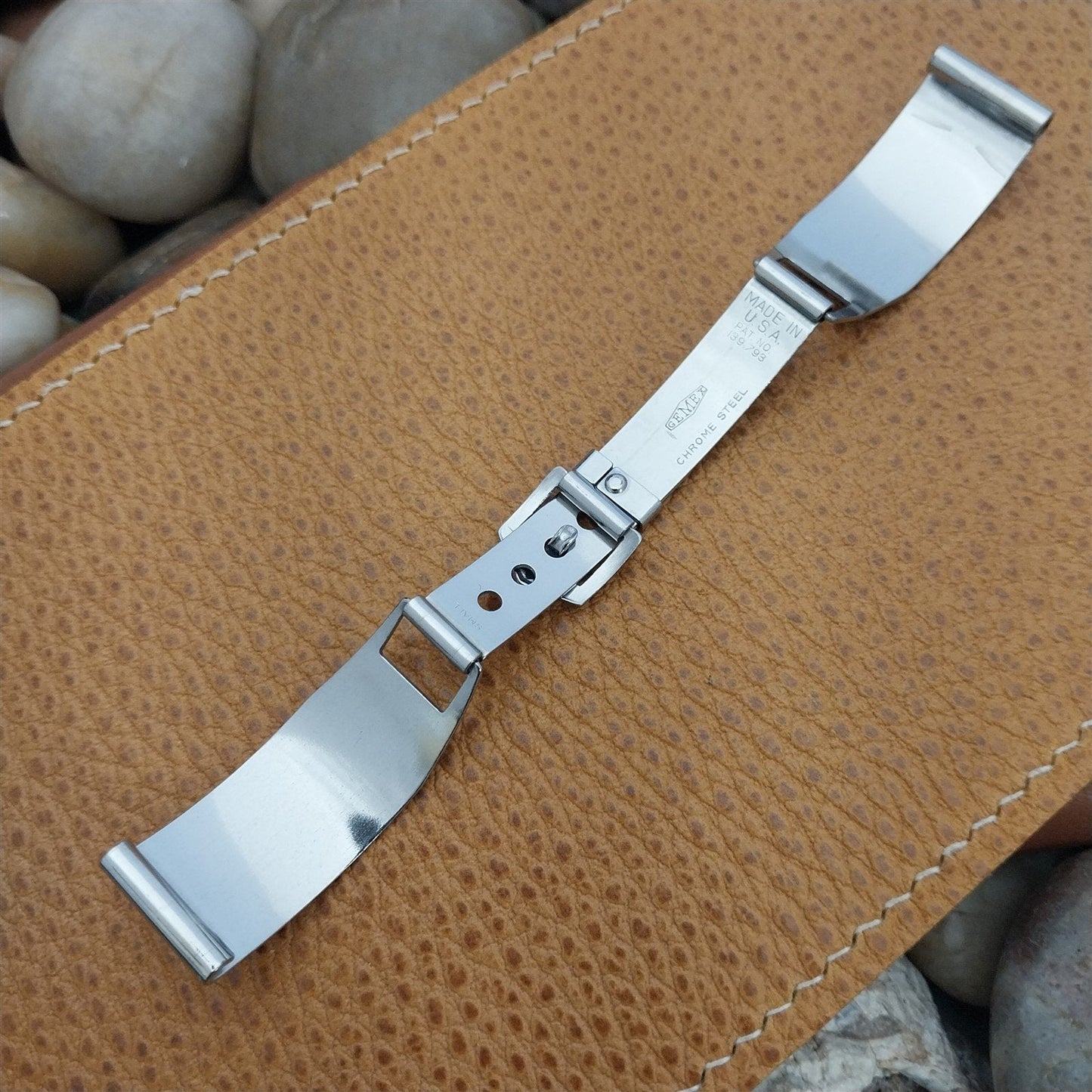 1940s Gemex Vintage Watch Band The Baron Unused Stainless Steel Classic