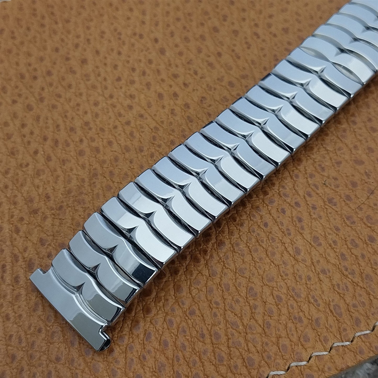19mm 18mm Stainless Steel Expansion Gemex USA 1950s Unused Vintage Watch Band