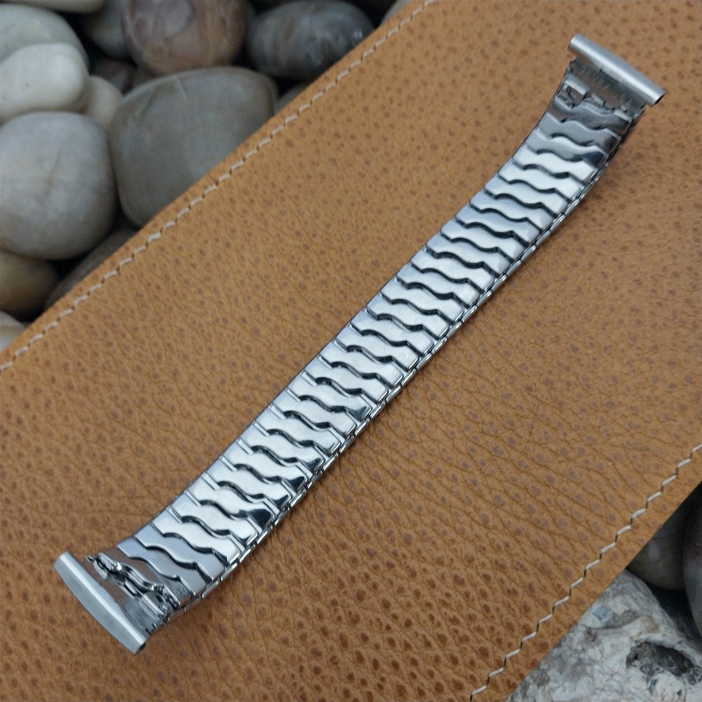 19mm 18mm Stainless Steel Expansion Gemex USA 1950s Unused Vintage Watch Band