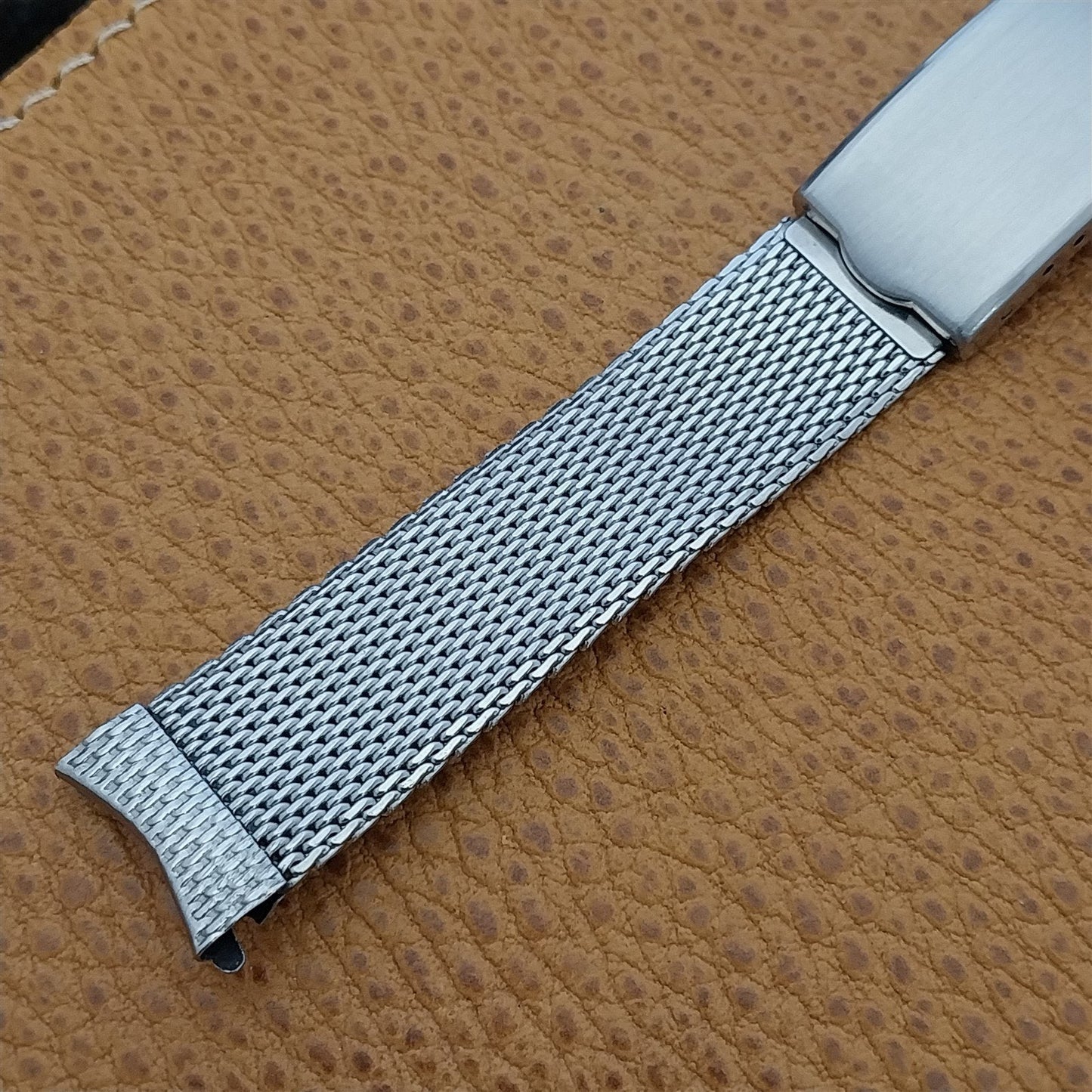 17.2mm Stainless Steel Mesh Gemex USA nos 1960s Vintage Watch Band 11/16"