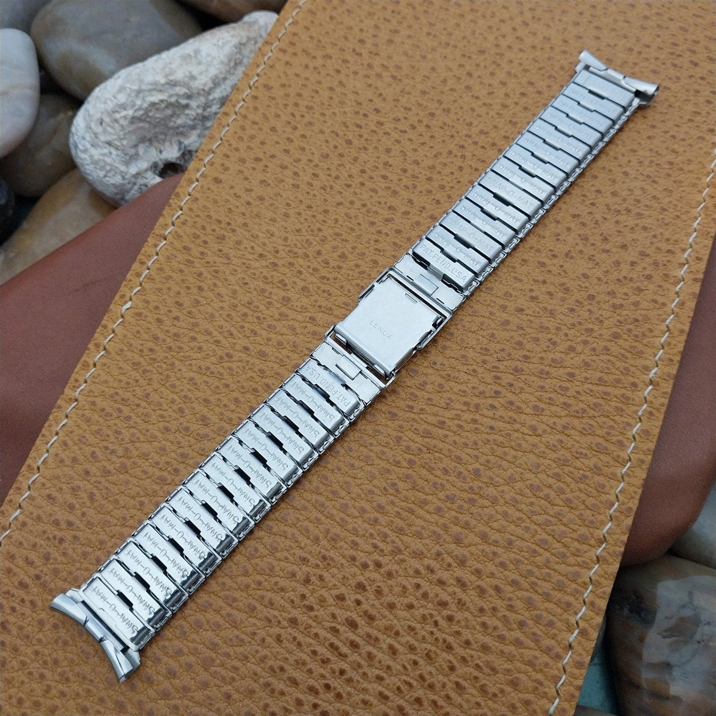 16mm 18m 19mm Stainless Steel Lenox Classic 1960s nos Vintage Watch Band