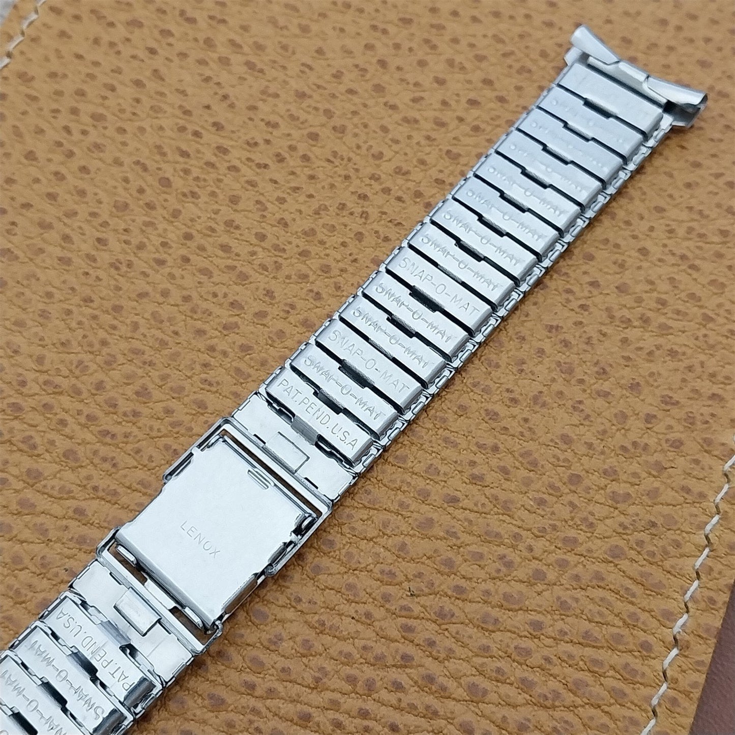 16mm 18m 19mm Stainless Steel Lenox Classic 1960s nos Vintage Watch Band