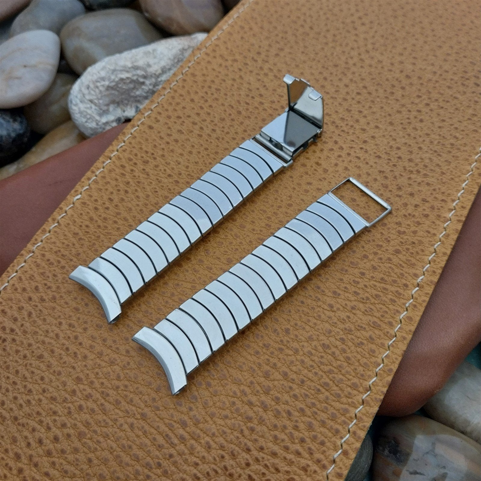 16mm 18m 19mm Stainless Steel Lenox Classic 1960s nos Vintage Watch Band