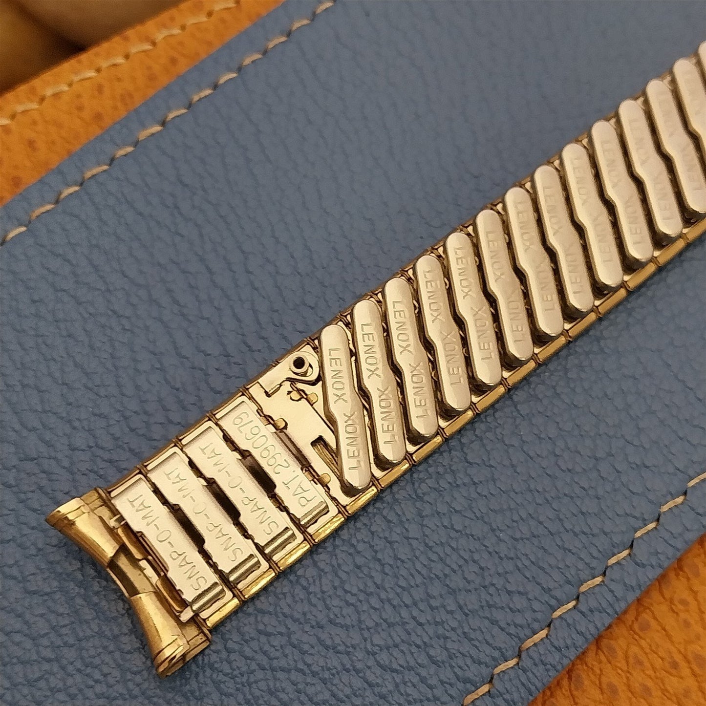 3/4" Lenox Yellow Gold-Filled Expansion UnusedOld-Stock 1960s Vintage Watch Band