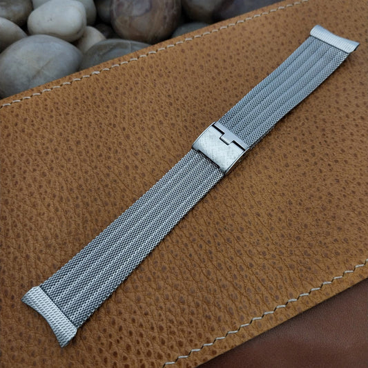 17mm 18mm 19mm Stainless Steel Mesh Hadley USA Unused 1960s Vintage Watch Band