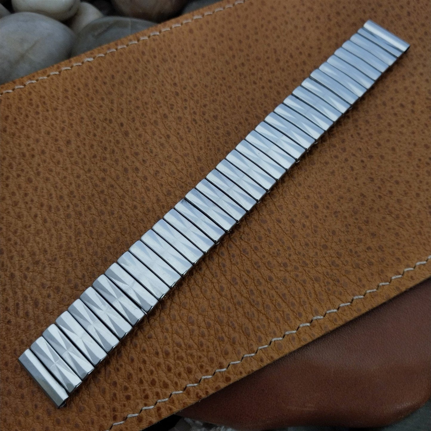 5/8" Lenox USA Stainless Steel Expansion nos Unused 1960s Vintage Watch Band