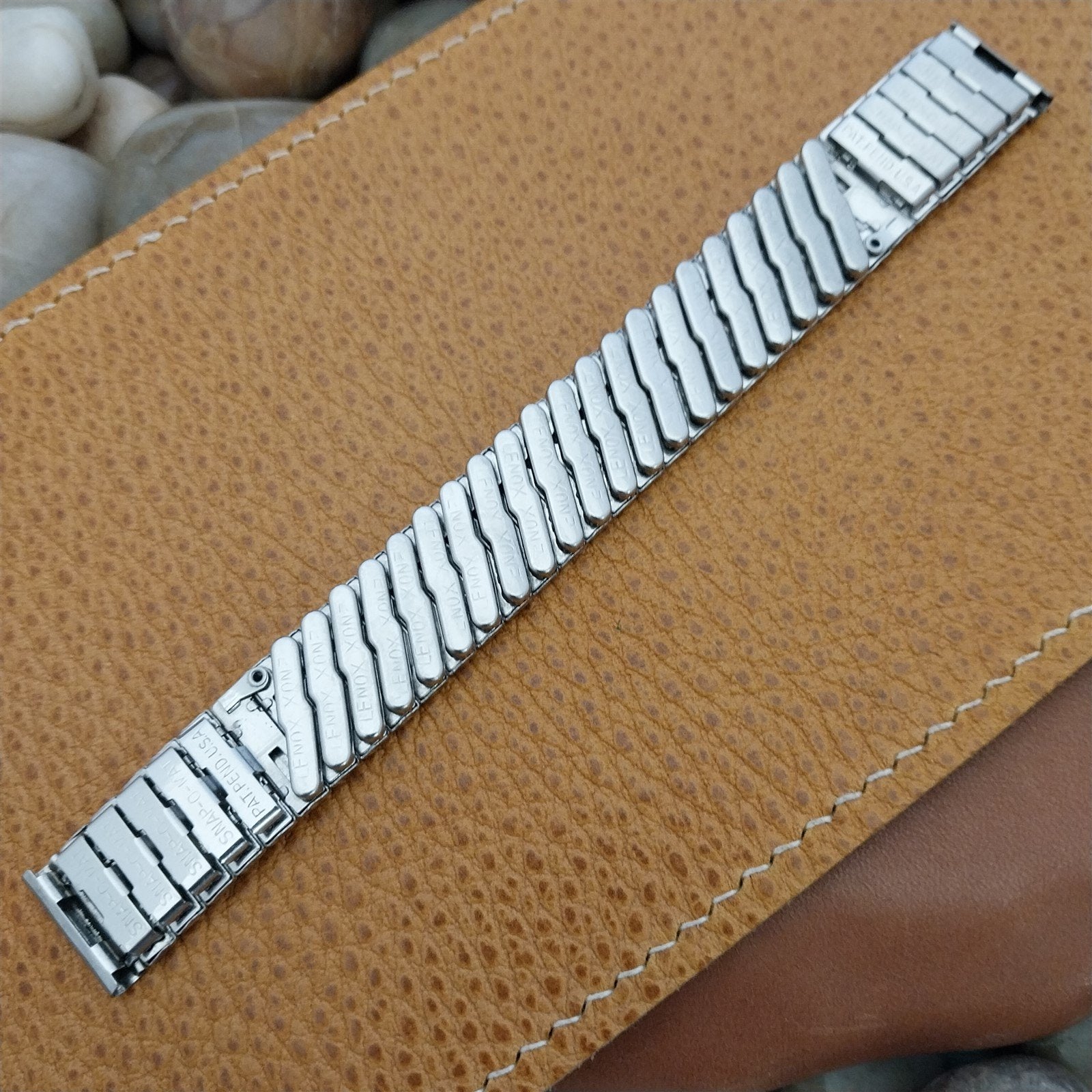 5/8" Lenox USA Stainless Steel Expansion nos Unused 1960s Vintage Watch Band