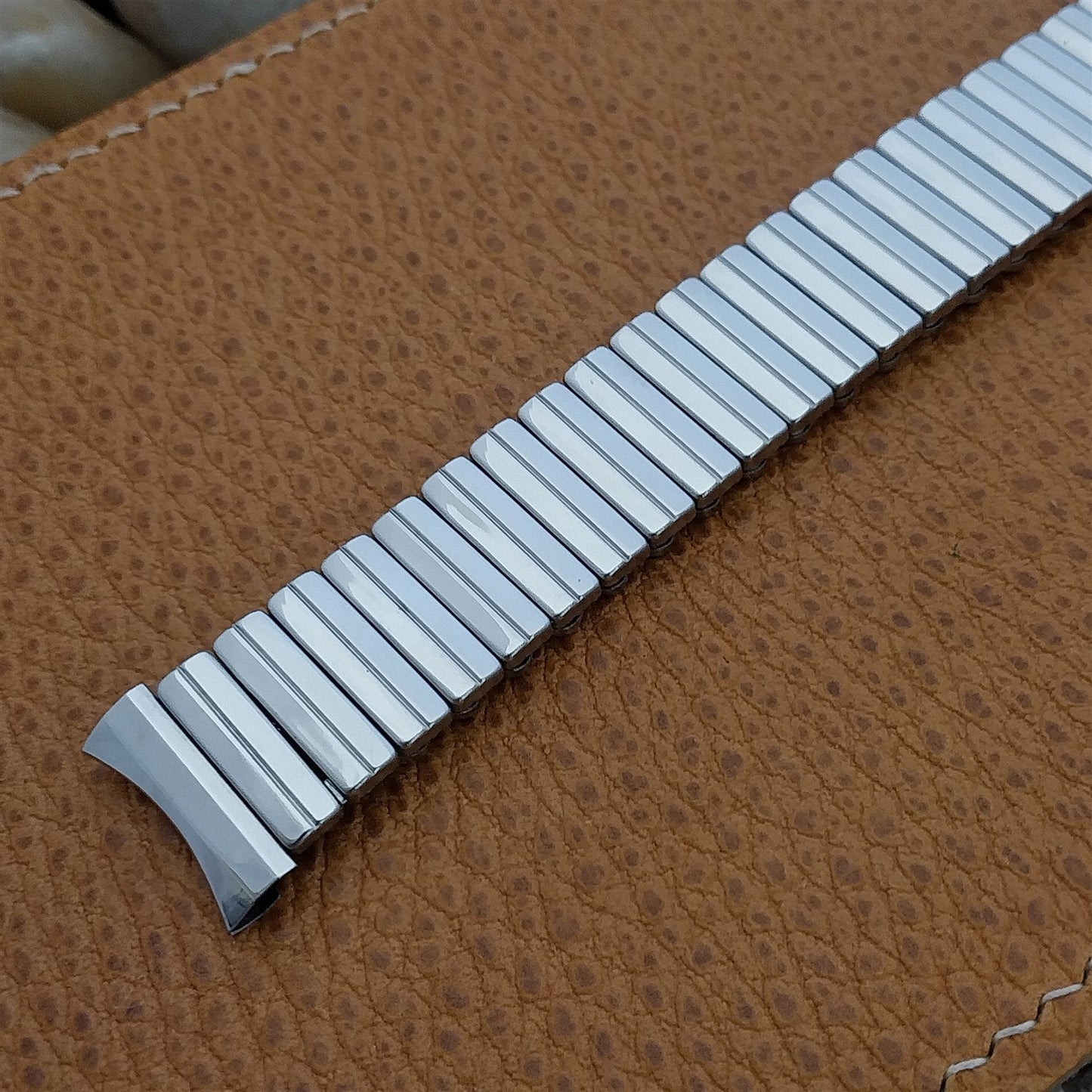 1959 Flex-Let USA Stainless Steel Expansion 17mm Vintage Watch Band nos