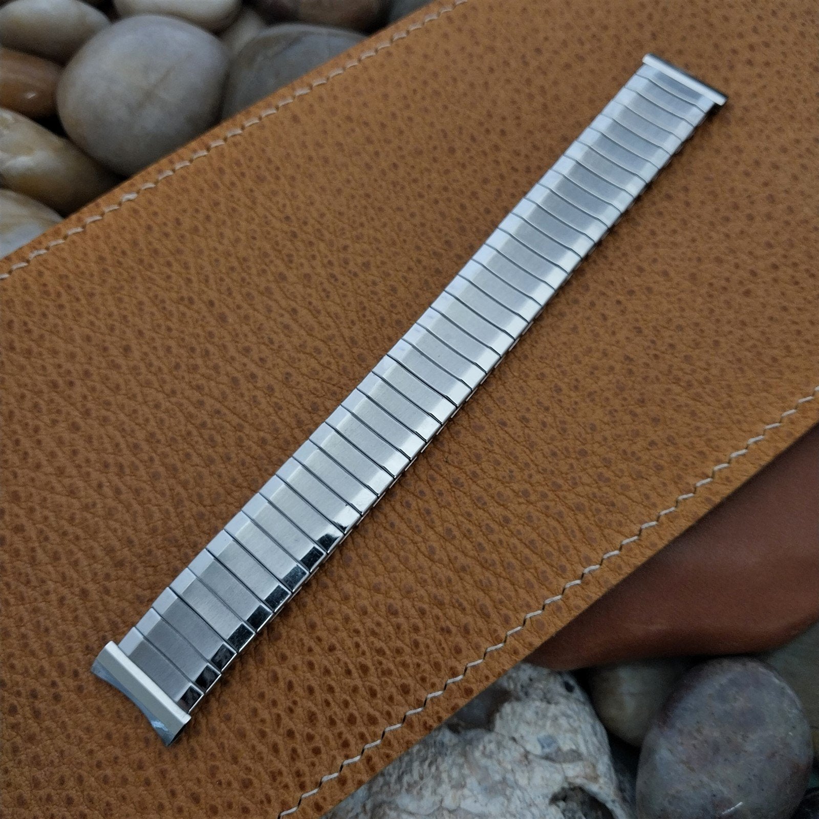 Flex-Let USA Stainless Steel Super-Flex Expansion 17mm Vintage Watch Band nos