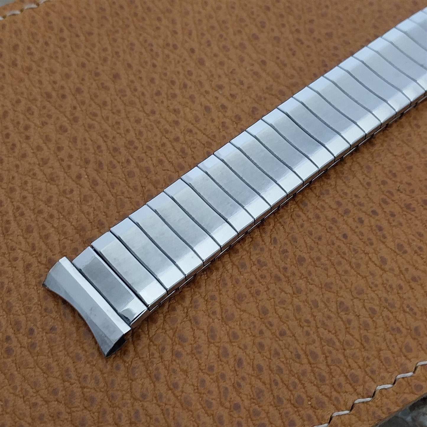 Flex-Let USA Stainless Steel Super-Flex Expansion 17mm Vintage Watch Band nos