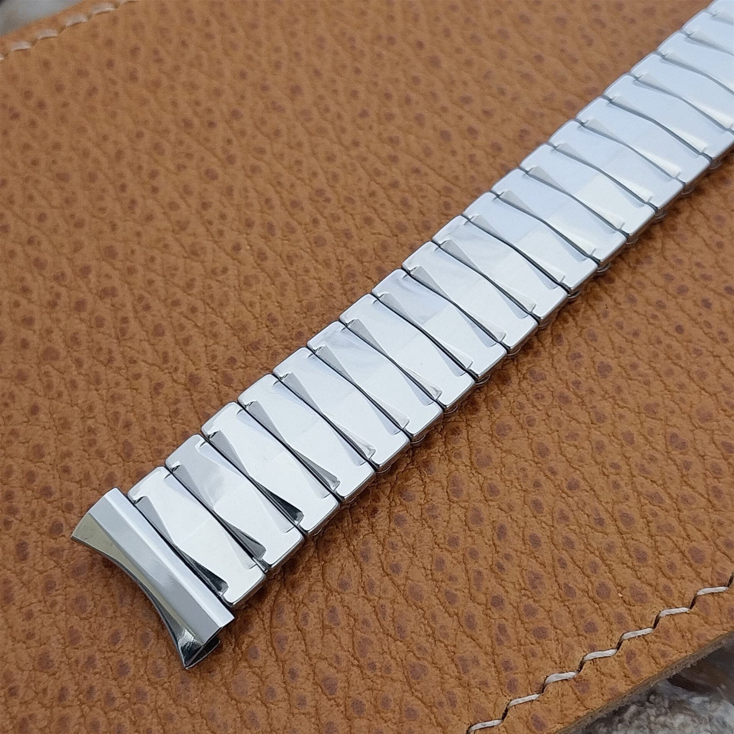 1959 Flex-Let USA Stainless Steel Expansion 17mm Vintage Watch Band nos